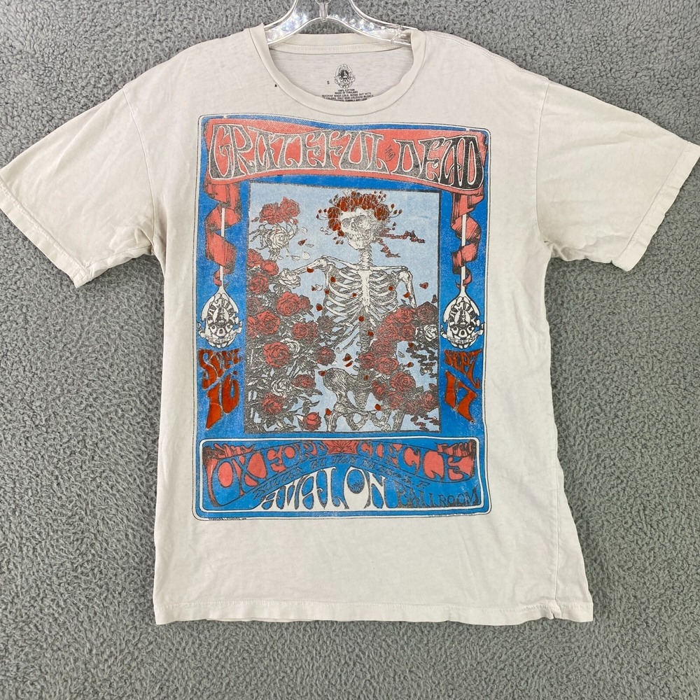 Grateful Dead Concert T Shirt Men's Small Band Music Merch Avalon Ballroom Regal